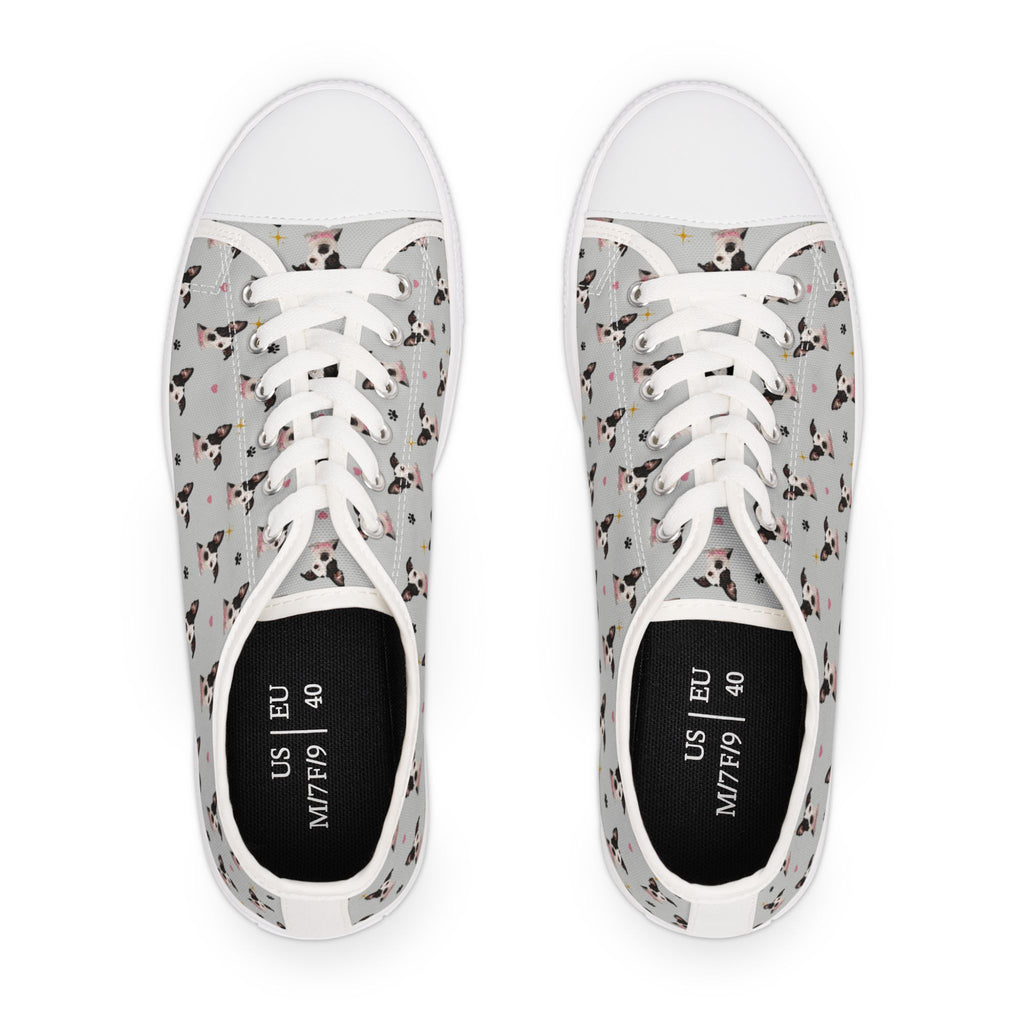 Custom Pet Portrait Low-Top Sneakers