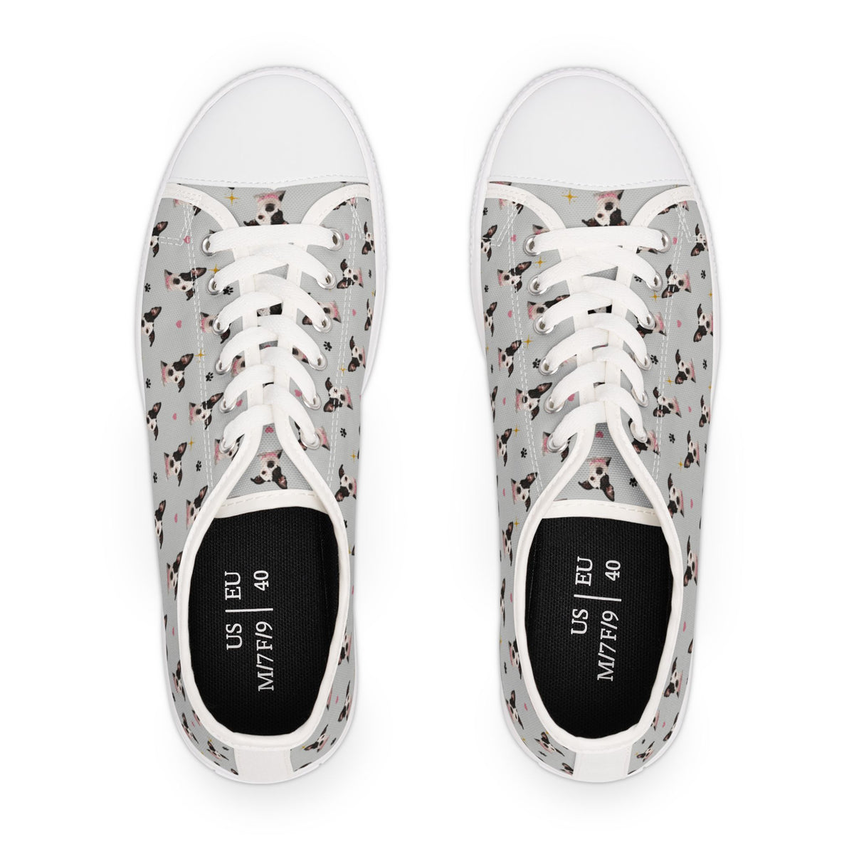 Custom Pet Portrait Low-Top Sneakers