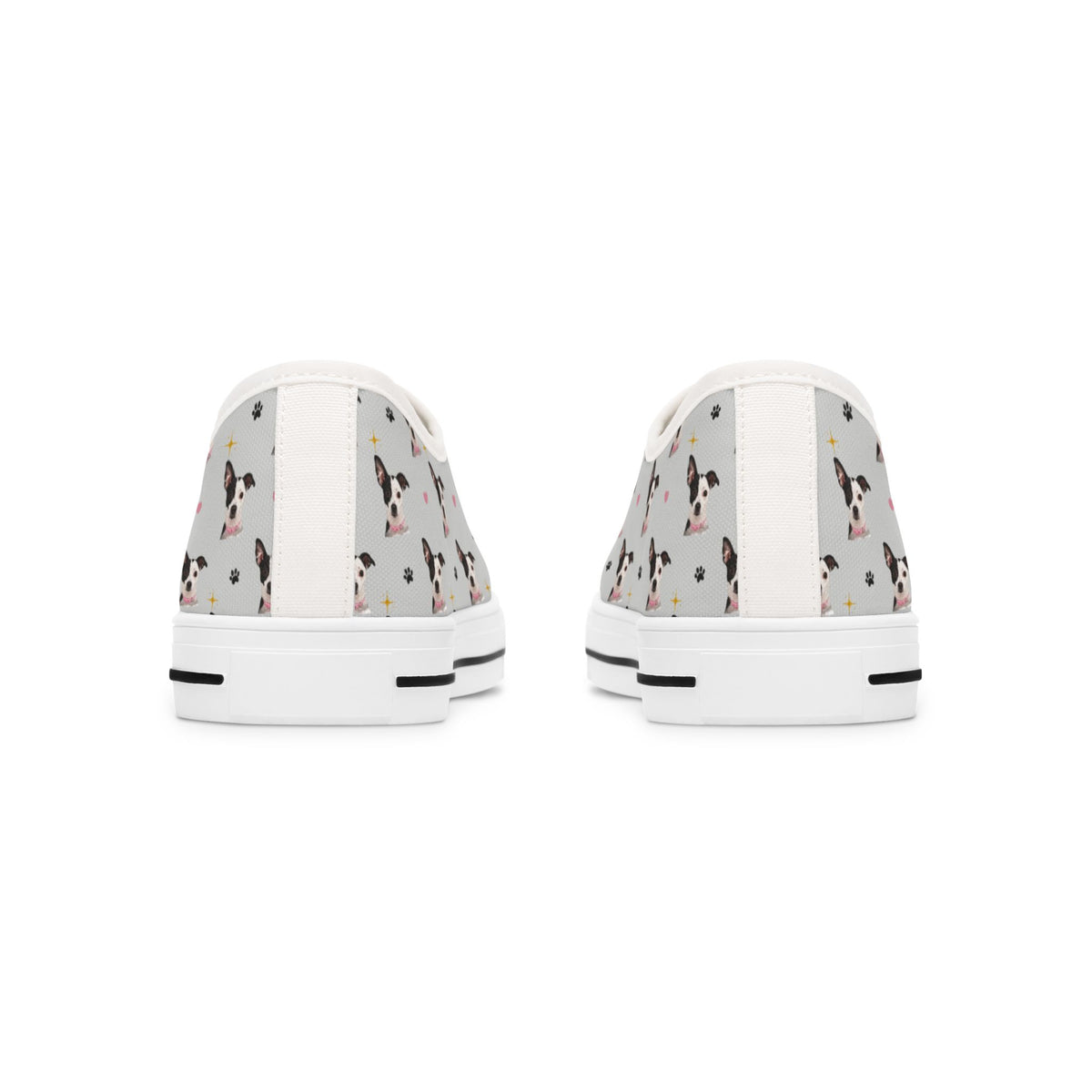Custom Pet Portrait Low-Top Sneakers