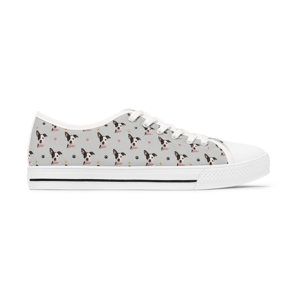 Custom Pet Portrait Low-Top Sneakers