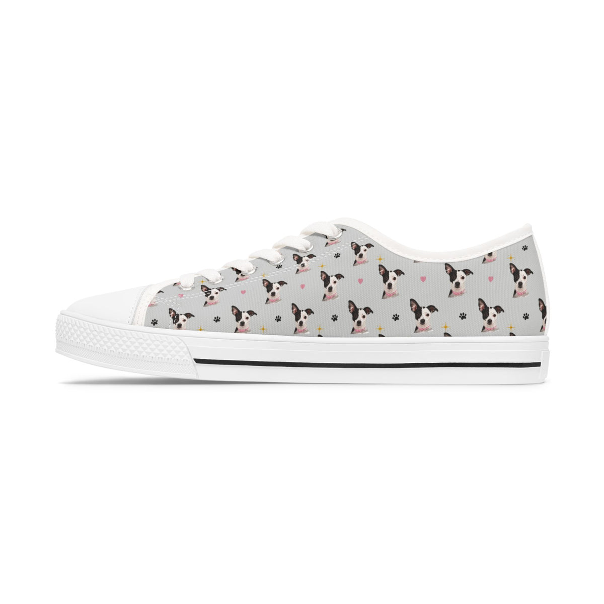 Custom Pet Portrait Low-Top Sneakers